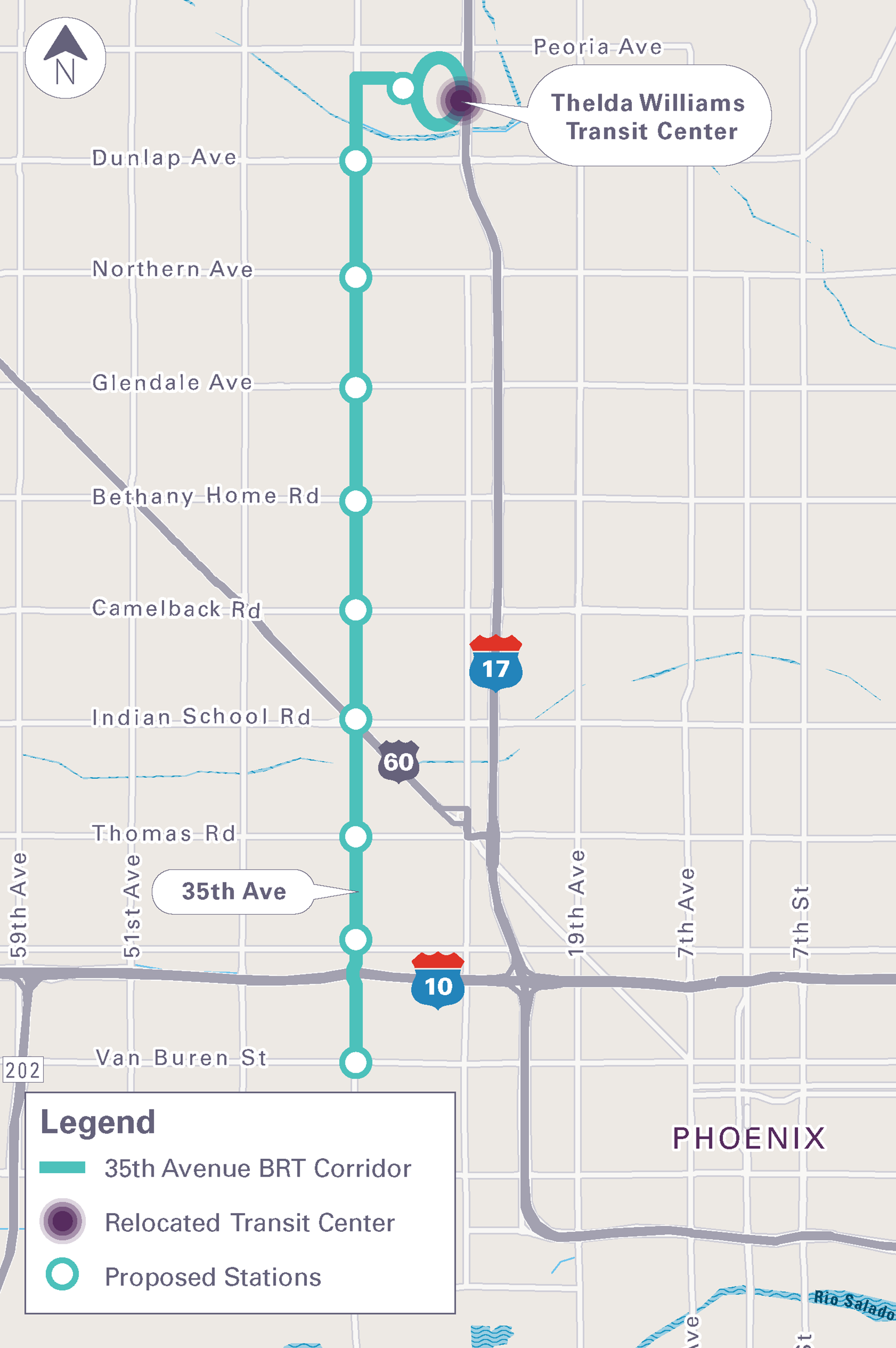 Picture of 35th Avenue BRT Map